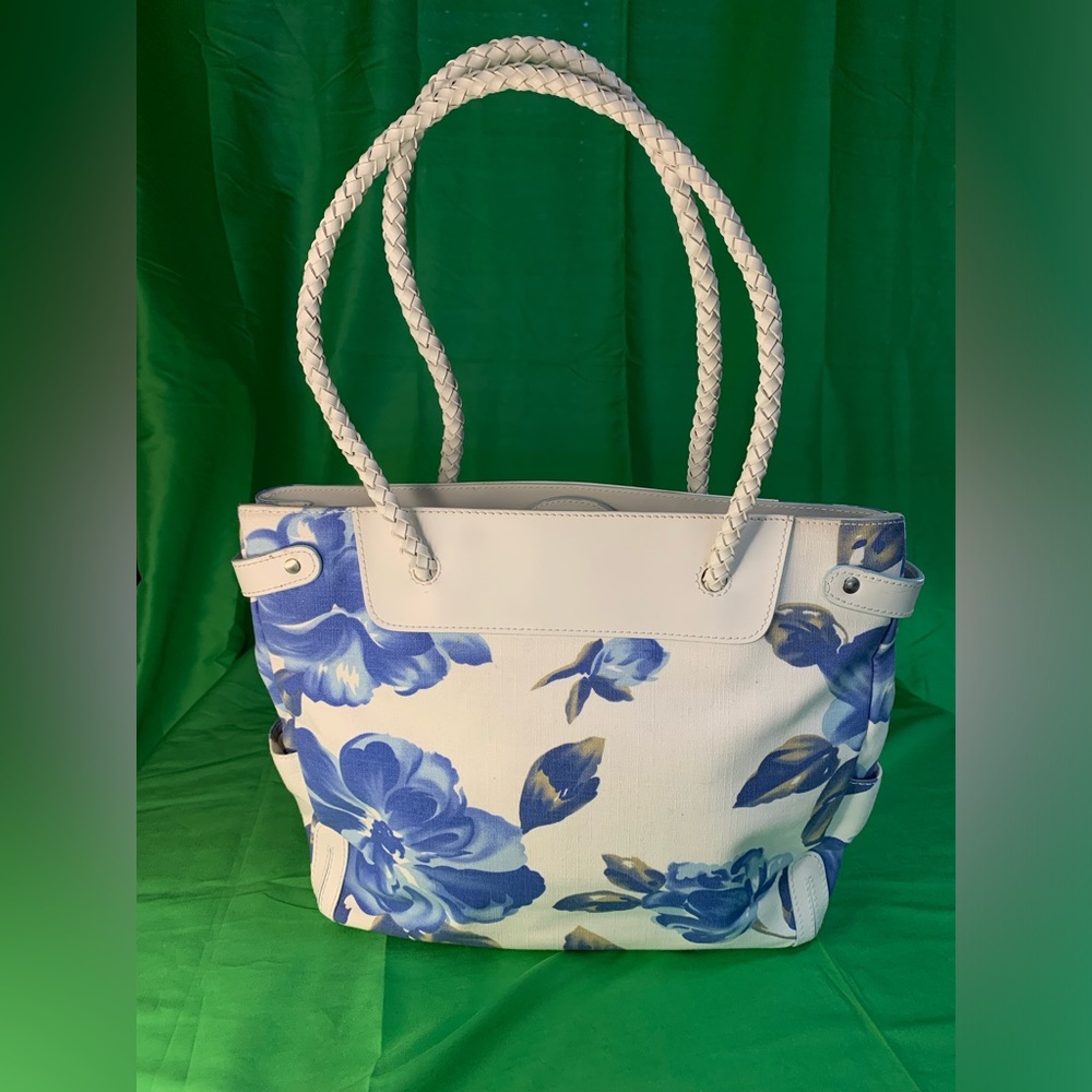 Maxx New York blue Floral & 2 handle tote bag